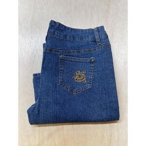 Women's Hip‎ Jeans  Size 13 Color Blue  Rise Stretch Ladies Denim Flare